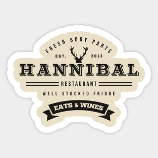 Hannibal Restaurant Sticker